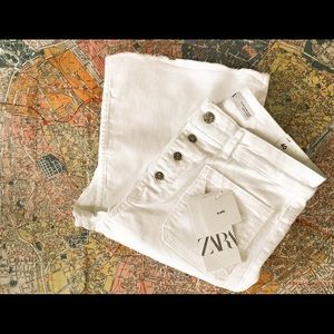 NWT Zara Hugh waisted flare jeans